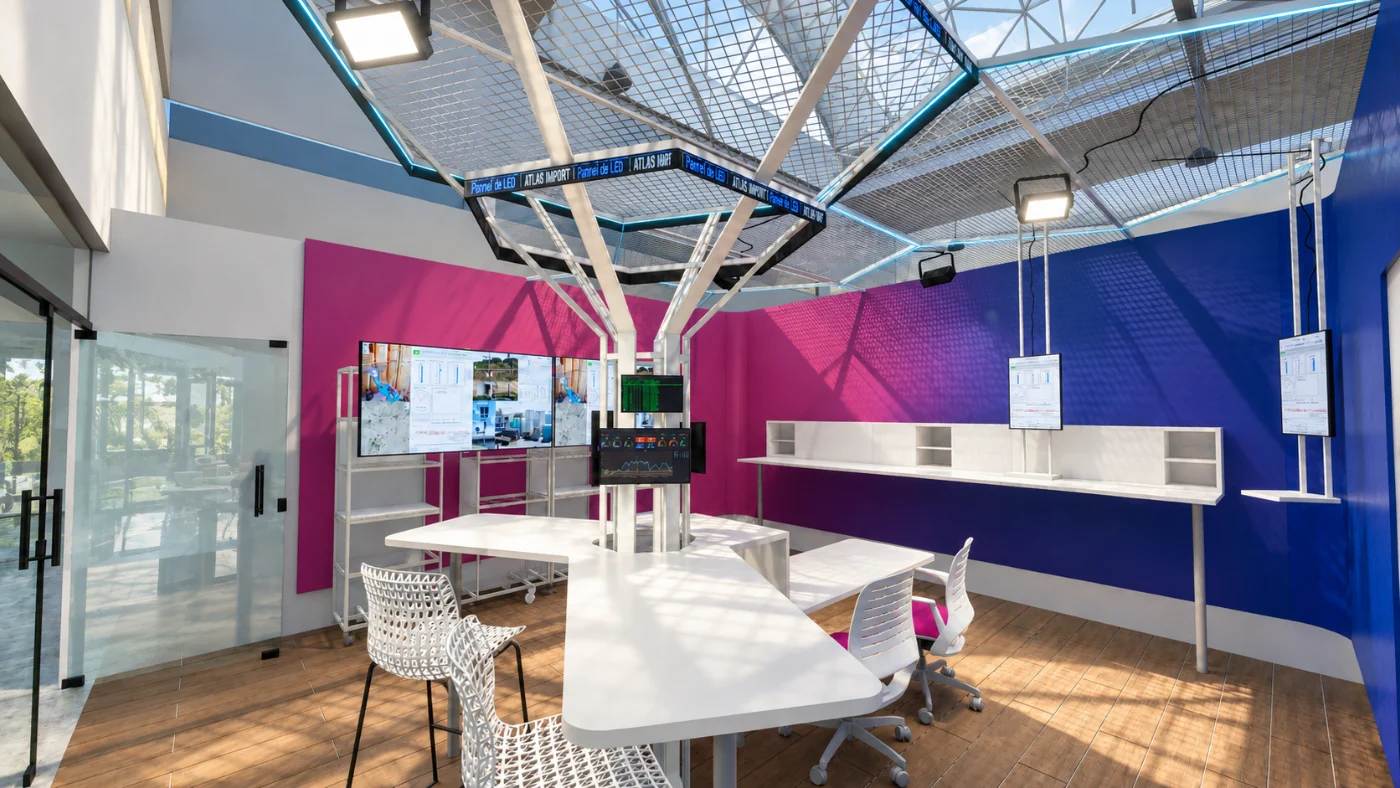 PIT Living Lab: estações de operação e videowall para monitoramento de tecnologias