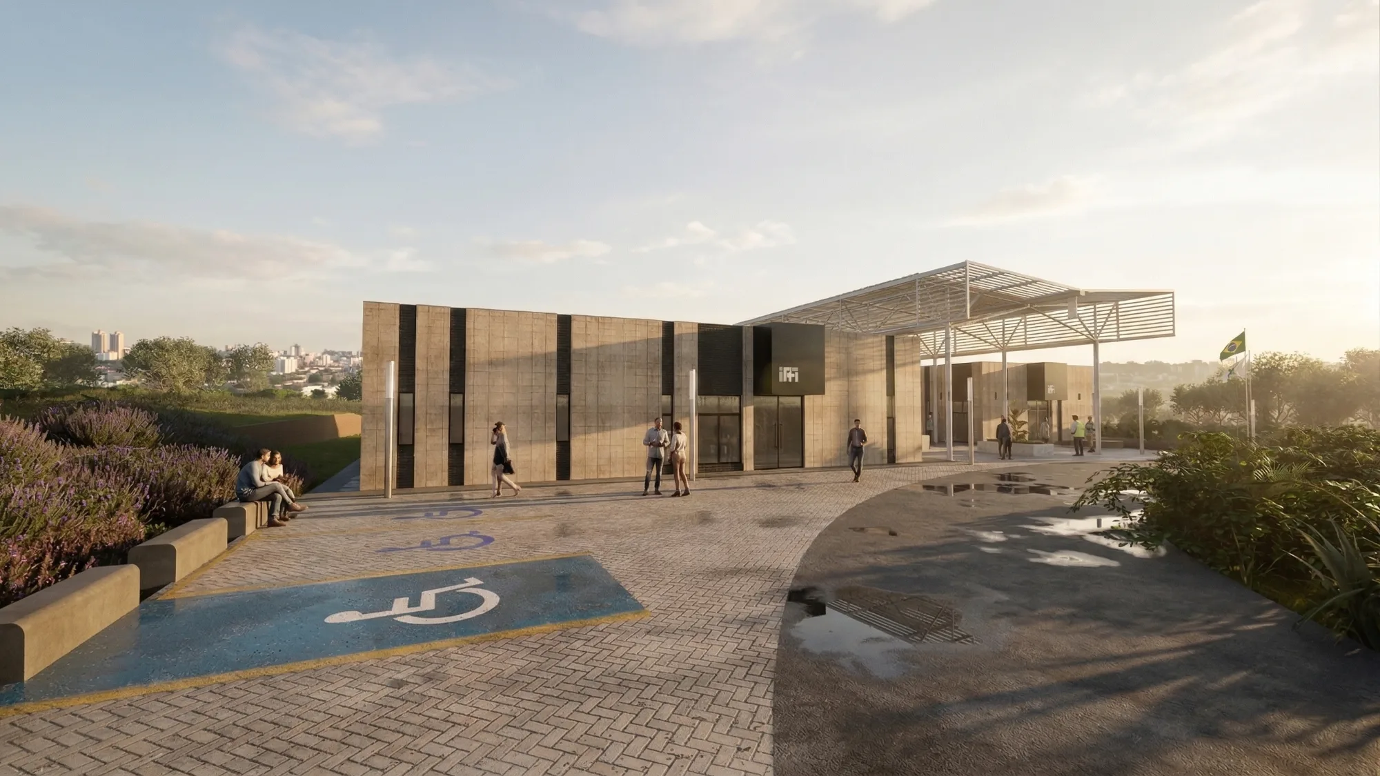 Bloco de novos laboratórios do IFI: áreas de ensaio dimensionadas pelos requisitos de cada equipamento